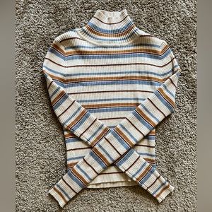 Striped turtleneck